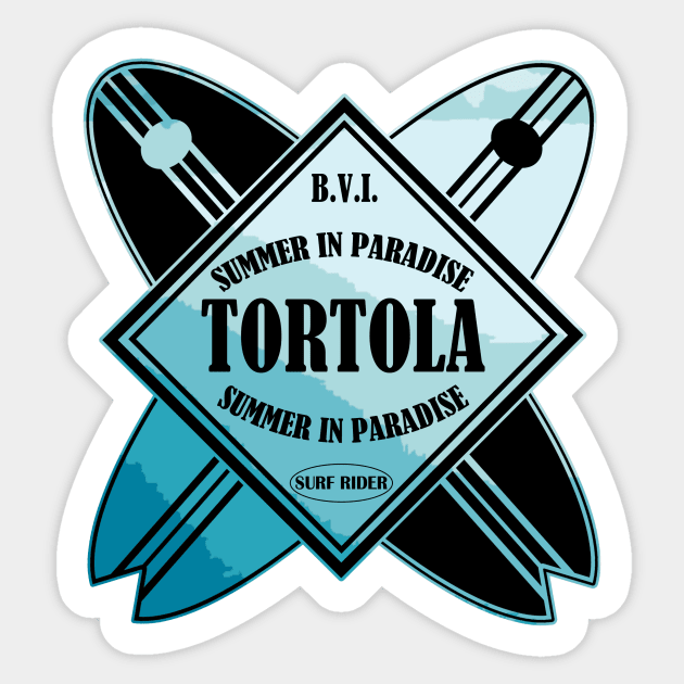 Tortola Beach Style Sticker by dejava